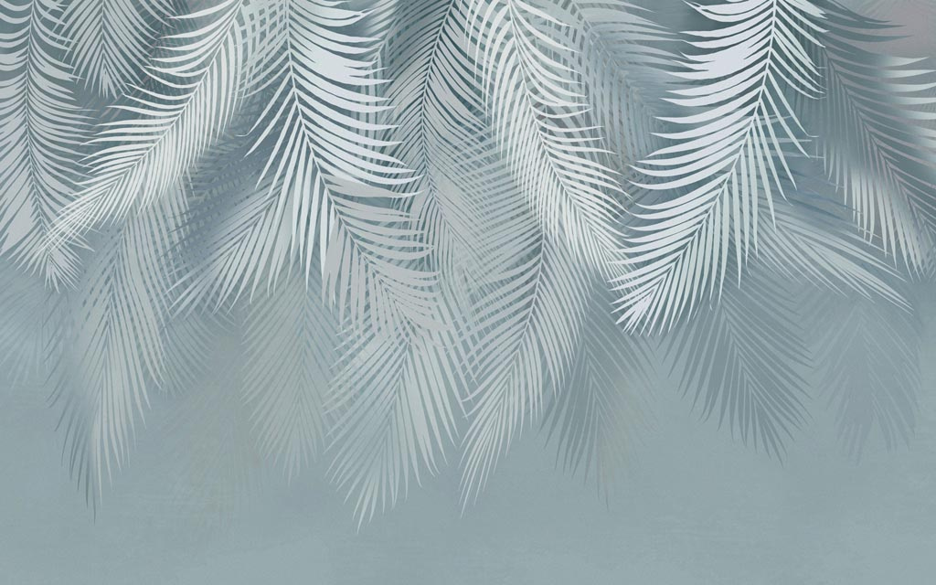 Фотообои Свисающие листья пальмы